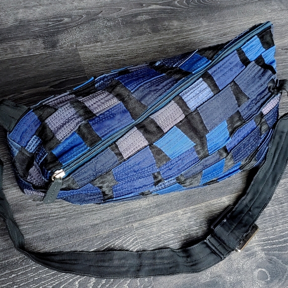 Rare Kao Pao Shu blue and black Charlie bag - Picture 9 of 14